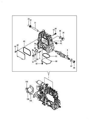 FUEL INJECTION PUMP (3TNM74F-SACVS)
