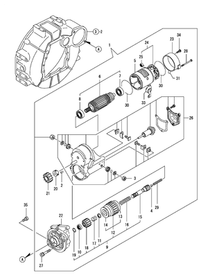 STARTING MOTOR (4TNV84T-BGGE) STARTING MOTOR (4TNV84T-BGGE)