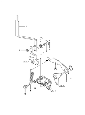 RANGE SHIFT LEVER A (SC2450(YANMAR))