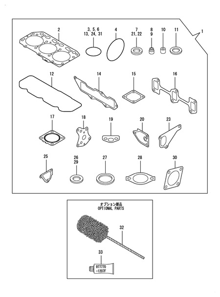 GASKET SET (3TNV88-BDSA)