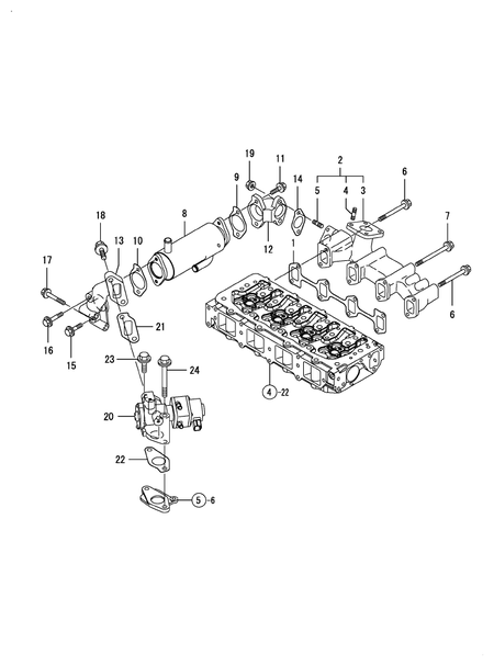 EXHAUST MANIFOLD (4TNV84T-ZDSAD)