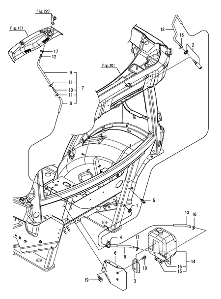 WASHER TANK(1) (YT357AJ,Y(100001-) WASHER TANK(1) (YT357AJ,Y(100001-)