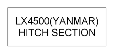 HITCH SECTION (LX4500(YANMAR)) HITCH SECTION (LX4500(YANMAR))