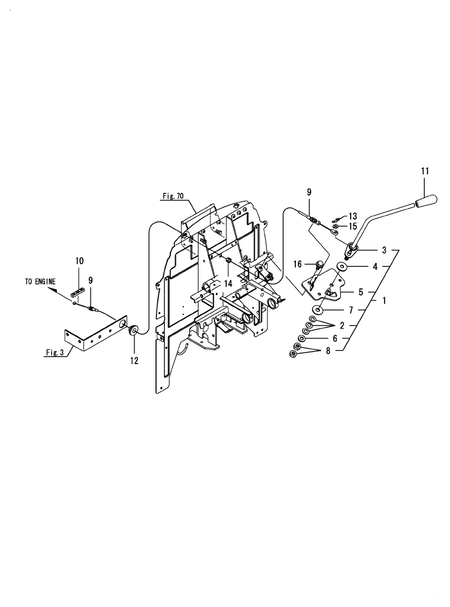 ACCEL LEVER (LX4100(YANMAR))