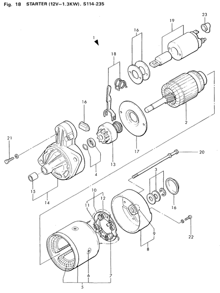 STARTER (12V-1.3KW) (2T75U-NP) STARTER (12V-1.3KW) (2T75U-NP)