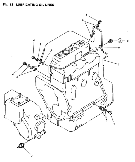 LUBRICATING OIL LINES (3T75HA) LUBRICATING OIL LINES (3T75HA)