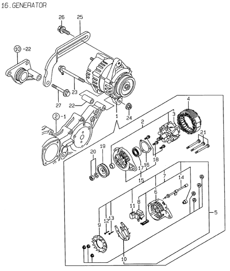 GENERATOR (4TNE88-EMS)