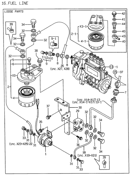 FUEL LINE (4TNE84T-EKRV) FUEL LINE (4TNE84T-EKRV)