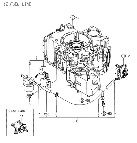 FUEL LINE (2V78C-TX)