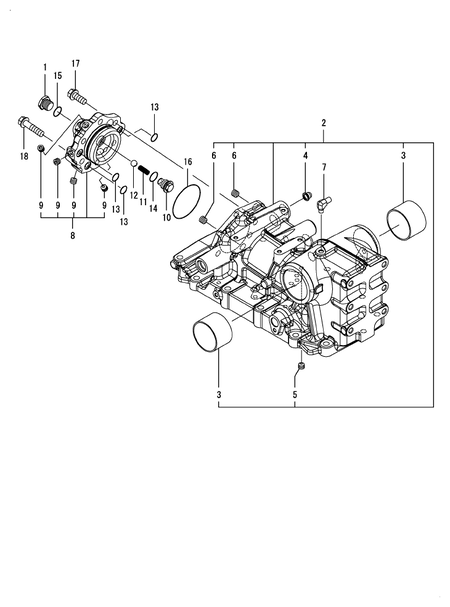 HYDRAULIC CYLINDER CASE (YM347A-BR)