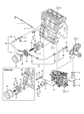 LUB. OIL SYSTEM (3TNV82A-DSA)