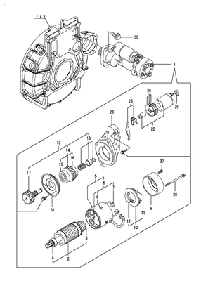 STARTER MOTOR (4TNV98C-XNRA) STARTER MOTOR (4TNV98C-XNRA)