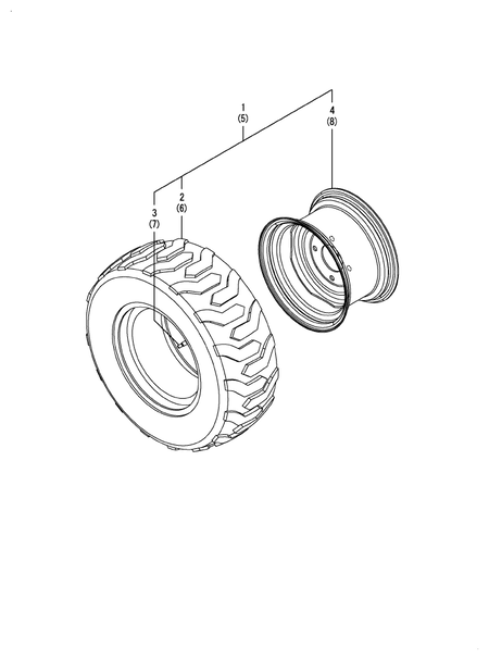FRONT WHEEL TIRE(R4) (SA425)