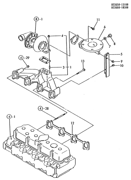 EXHAUST MANIFOLD (4T112TL-GN) EXHAUST MANIFOLD (4T112TL-GN)