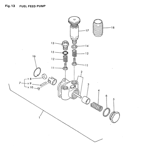 FUEL FEED PUMP (YM500D) FUEL FEED PUMP (YM500D)