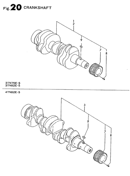 CRANKSHAFT (4TN82E-S) CRANKSHAFT (4TN82E-S)