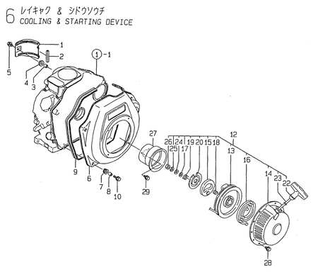 COOLING & STARTING DEVICE (YDW190E-6EB)