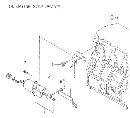 ENGINE STOP DEVICE (4TNE98-SA)