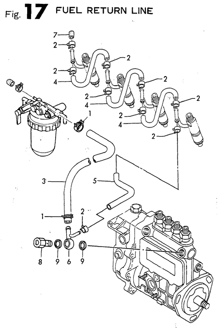 FUEL RETURN LINE (4TN82E-AS) FUEL RETURN LINE (4TN82E-AS)
