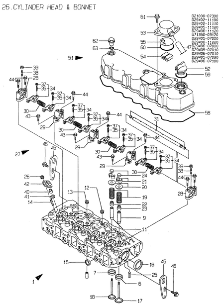CYLINDER HEAD & BONNET (4TN84E-G2) CYLINDER HEAD & BONNET (4TN84E-G2)