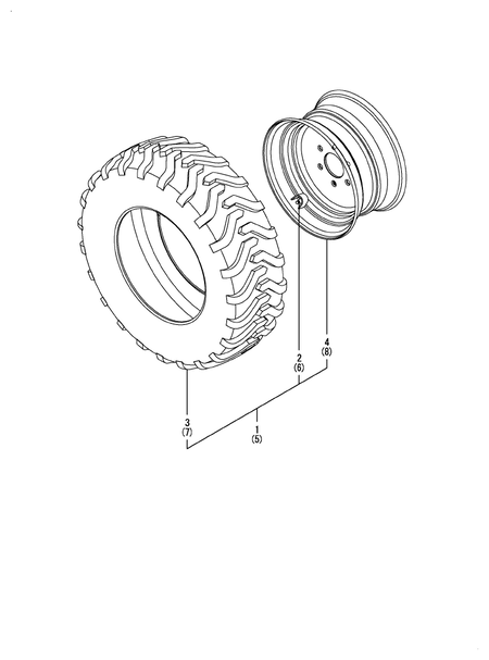 FRONT WHEEL TIRE(10-16.5) (YM347A)