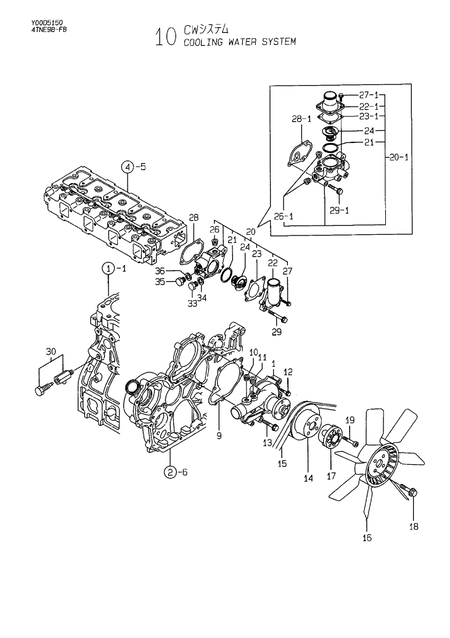COOLING WATER SYSTEM (4TNE98-FB)