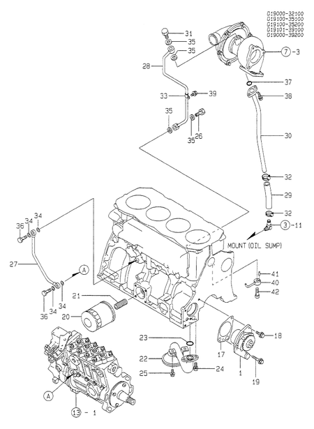 LUB. OIL SYSTEM (4TN100TL-MCC)