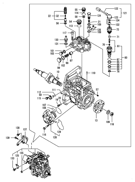 FUEL INJECTION PUMP (4TNV98T-ZNSA2D)