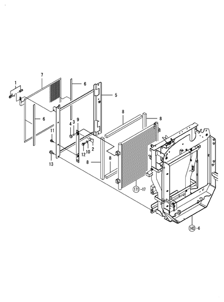 CONDENCER FRAME(ADD.ITEM (T80)