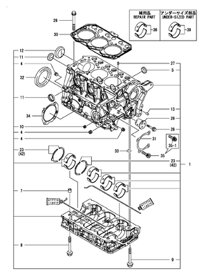 CYLINDER BLOCK (3TNM72-HGE) CYLINDER BLOCK (3TNM72-HGE)