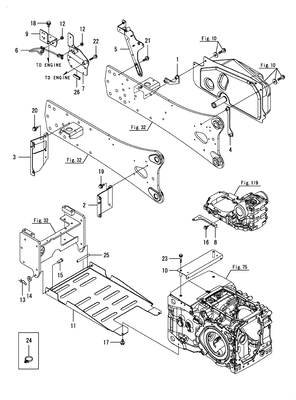 TANK BRACKET(CABIN) (YT359Y)