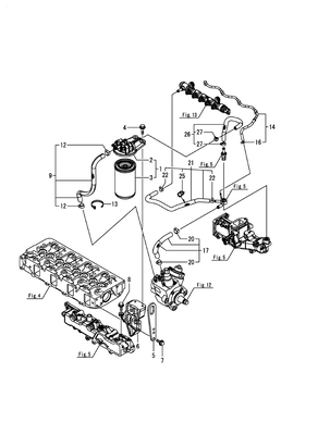 FUEL PIPE (4TNV88C-DSA) FUEL PIPE (4TNV88C-DSA)