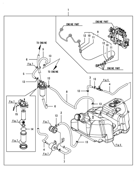 FUEL LINE(FAME (SC2450(YANMAR))