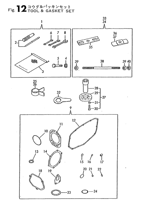 TOOLS & GASKET SET (TF65L) TOOLS & GASKET SET (TF65L)