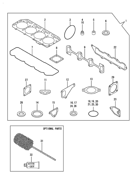 GASKET SET (4TNV88-XAT)