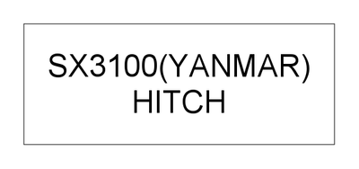 HITCH (SX3100(YANMAR))
