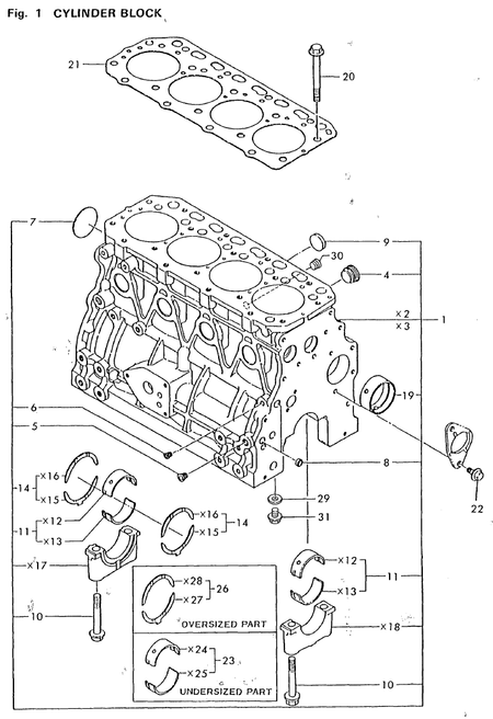 CYLINDER BLOCK (4TNA78E-RDWF) CYLINDER BLOCK (4TNA78E-RDWF)