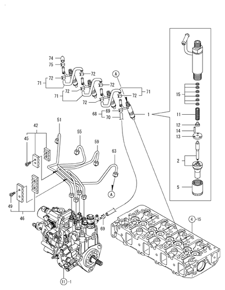 FUEL INJECTION VALVE (4TNV88-BDSA)