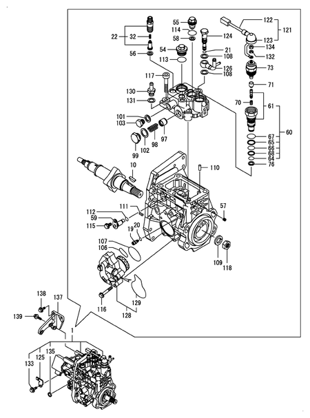 FUEL INJECTION PUMP (4TNV98T-ZSLY)
