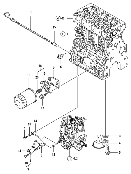 LUB. OIL SYSTEM (3TNV88-NNS)