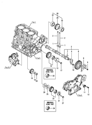 CAMSHAFT & DRIVING GEAR (3TNV88C-DYEM) CAMSHAFT & DRIVING GEAR (3TNV88C-DYEM)