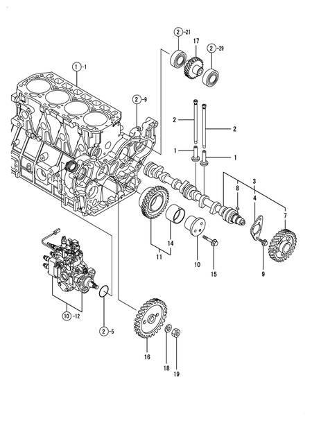 CAMSHAFT & DRIVING GEAR (4TNE92-HRJ)