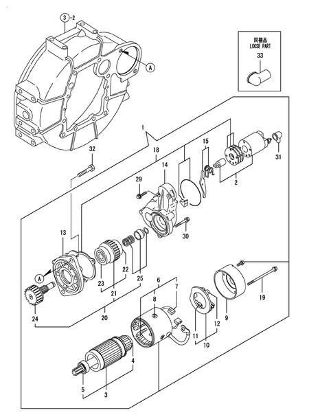 STARTING MOTOR (4TNV88-BPTB1T)