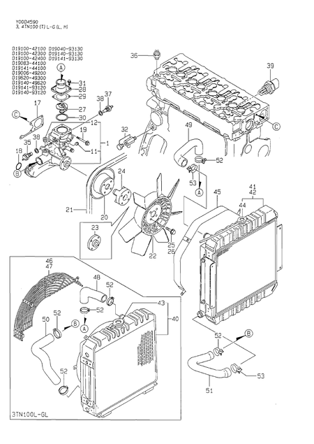 COOLING WATER SYSTEM (4TN100L-GL)