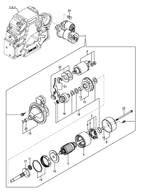 STARTER MOTOR (4TNV88C-XKITL)