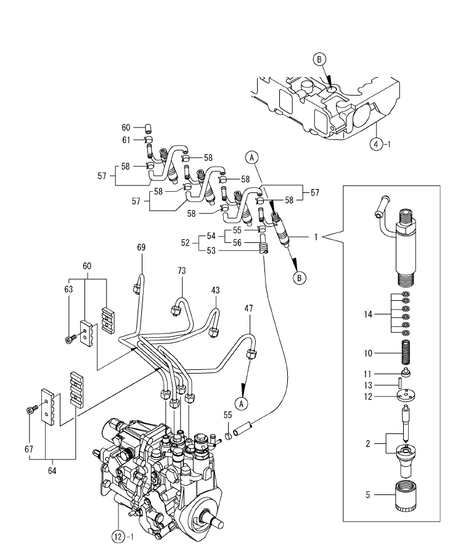 FUEL INJECTION VALVE (4TNV88-DSA01)