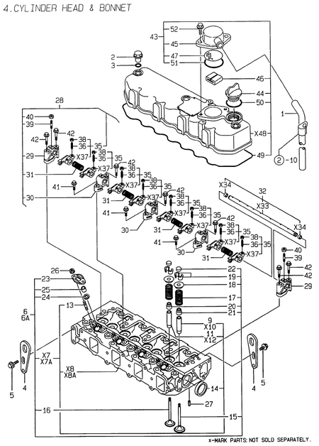CYLINDER HEAD & BONNET (4TNE88-EPZ) CYLINDER HEAD & BONNET (4TNE88-EPZ)