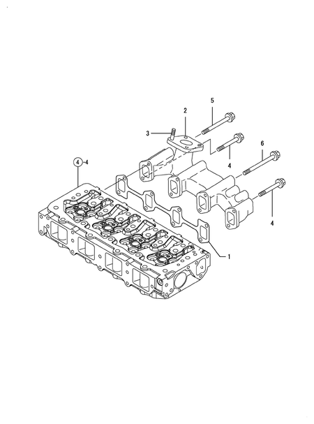 EXHAUST MANIFOLD (4TNV84T-DFM)