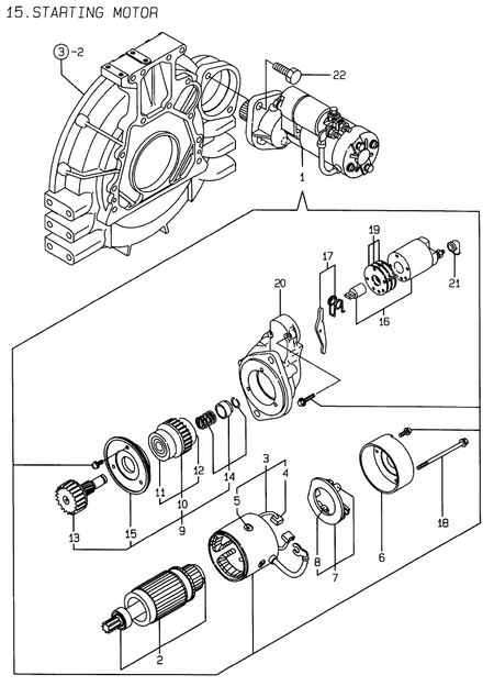 STARTING MOTOR (4TNE94-DBW)