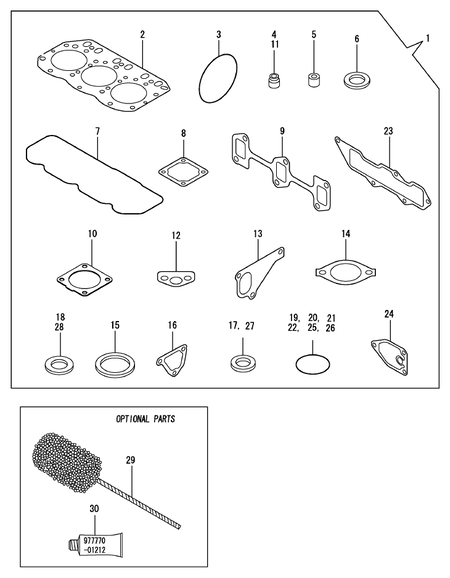 GASKET SET (3TNV88-NNS)